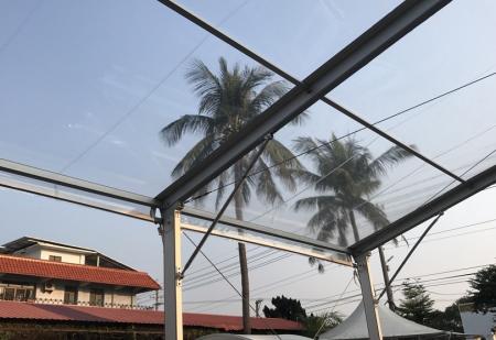 Transparent top tarpaulin - Canopy full transparent tarpaulin